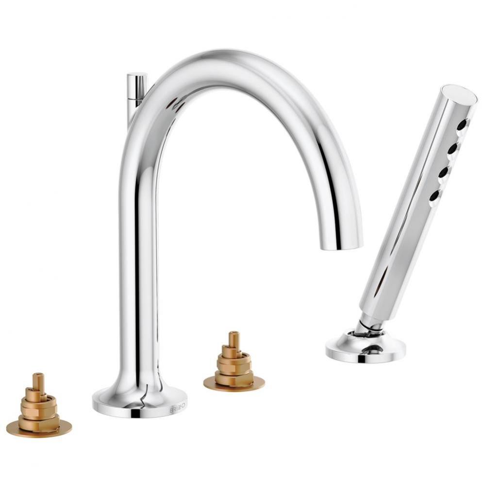 Odin® Roman Tub Faucet with Handshower - Less Handles