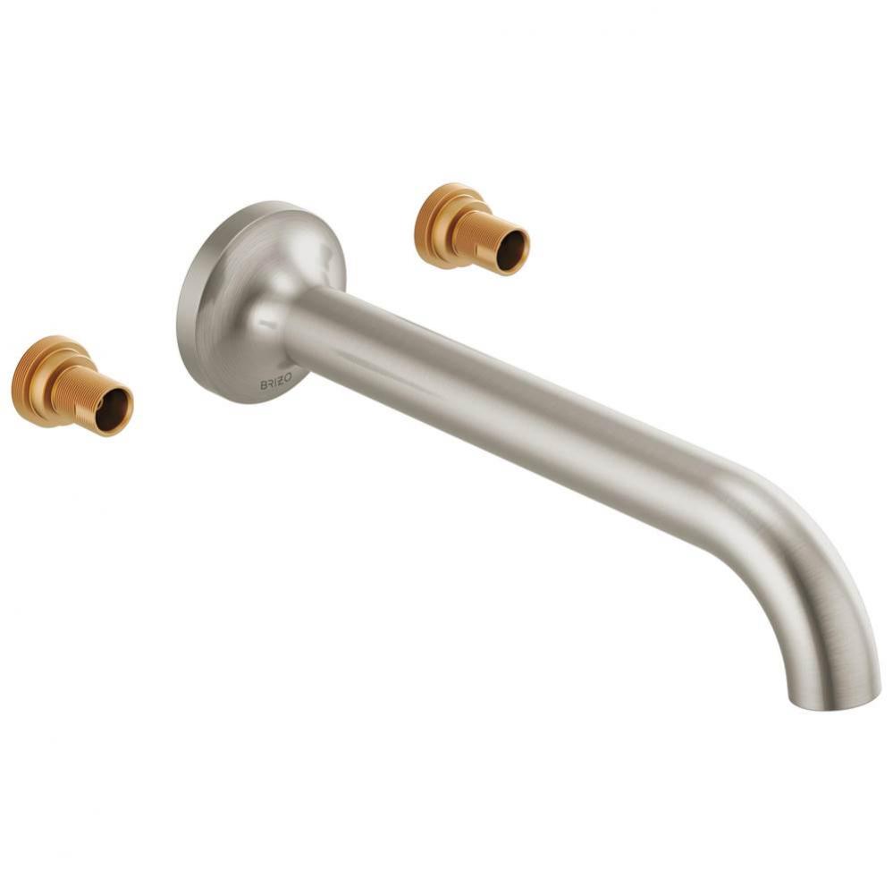 Odin® Two-Handle Wall Mount Tub Filler - Less Handles