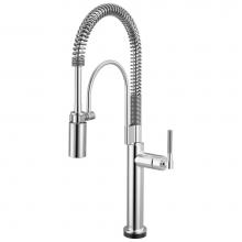 Brizo 64343LF-PC - Litze® SmartTouch Semi-Professional Kitchen Faucet - Knurled Handle