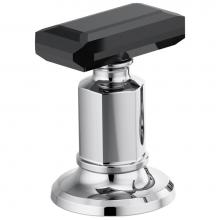 Brizo HK5376-PCBC - Invari® Widespread Lavatory Black Crystal Knob Handle Kit