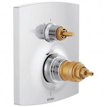 Brizo T75506-PCLHP - Kintsu® TempAssure Thermostatic Valve with Integrated 3-Function Diverter Trim - Less Handles