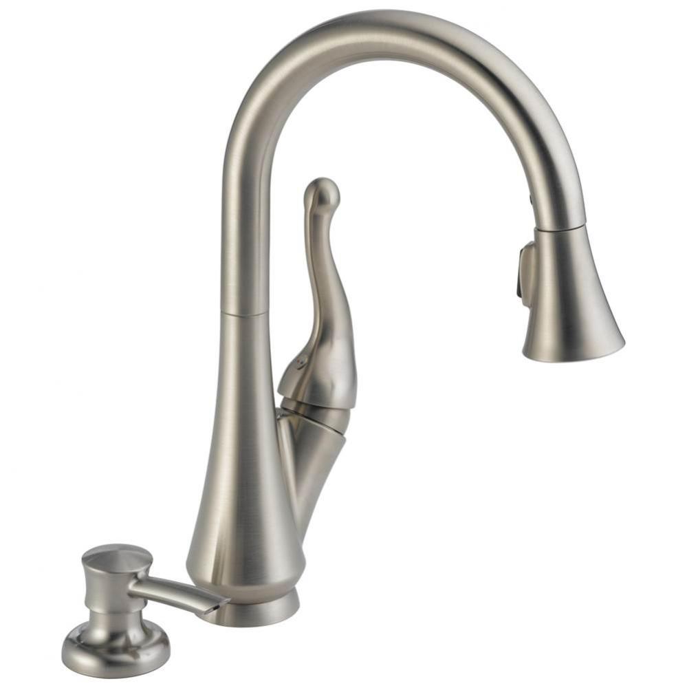 Talbott™ Single Handle Pull-Down Kitchen Faucet with Soap Dispenser