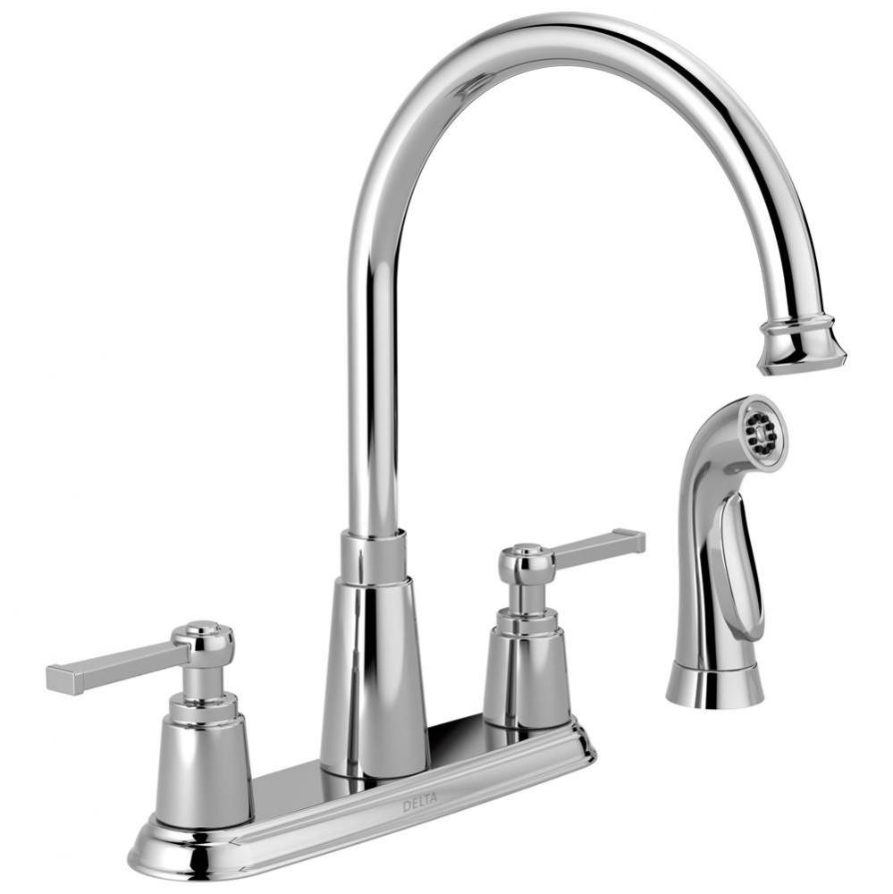 Emmett® Two Handle Kitchen Faucet with Spray