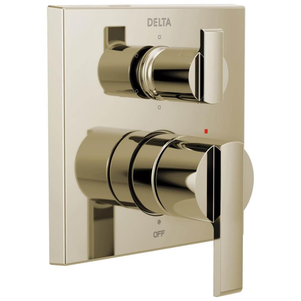 Ara® Angular Modern Monitor® 14 Series Valve Trim with 6-Setting Integrated Diverter