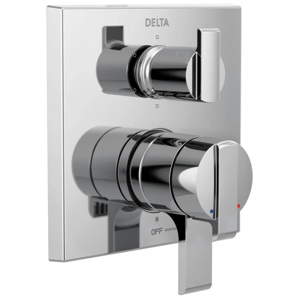 Ara® Angular Modern Monitor® 17 Series Valve Trim with 6-Setting Integrated Diverter