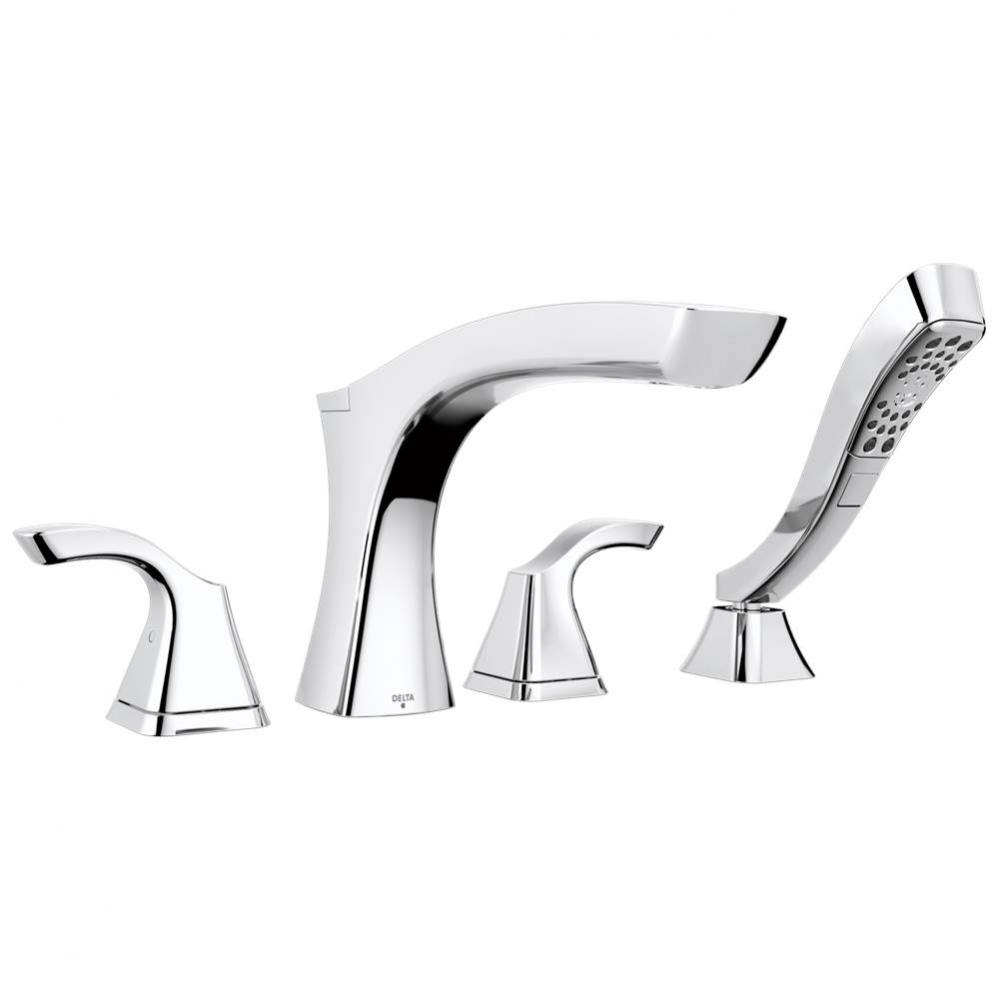 Tesla® Roman Tub with Hand Shower Trim