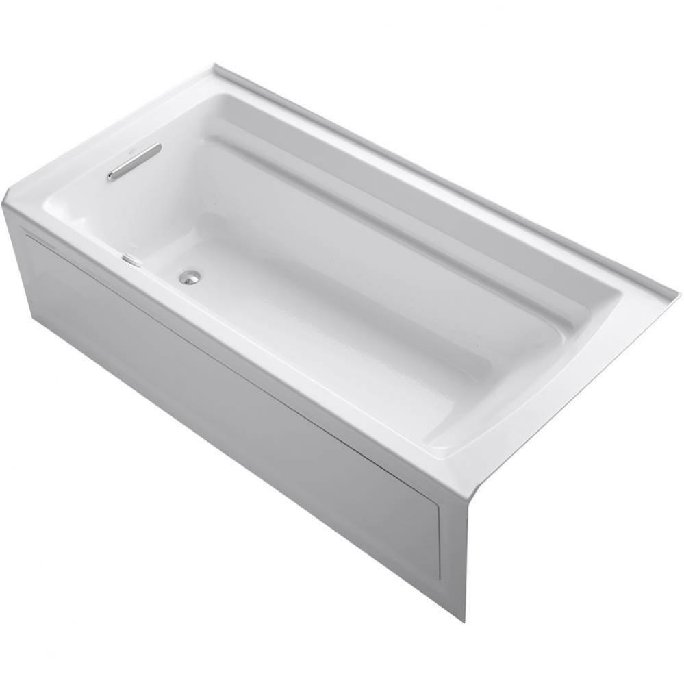 Archer® 72'' x 36'' alcove Heated BubbleMassage™ air bath with Bask
