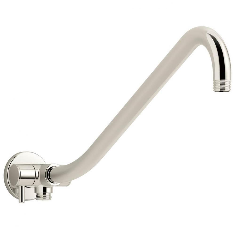 Gooseneck Rainhead arm with 2-way diverter