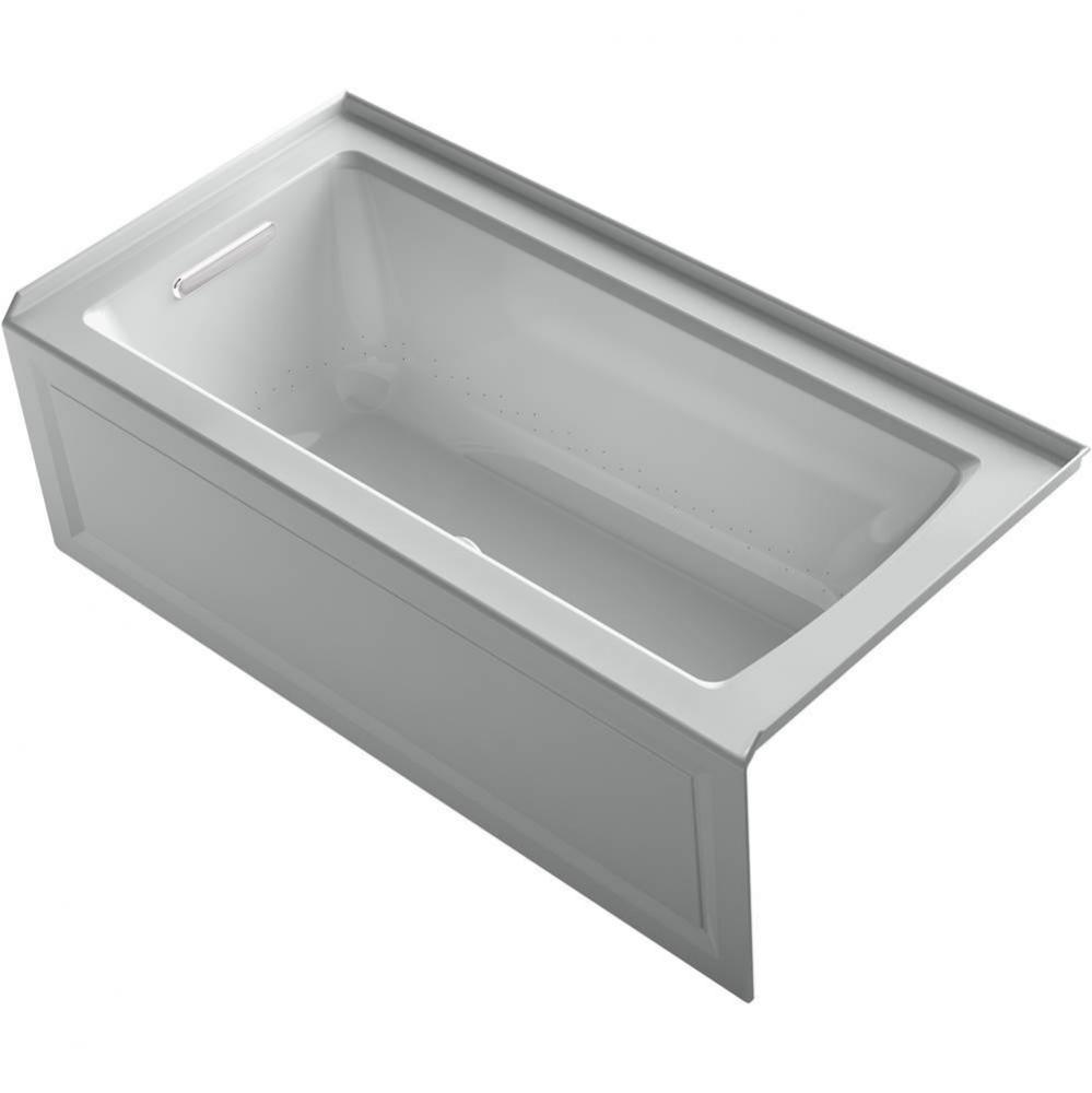 Archer® 60'' x 30'' alcove Heated BubbleMassage™ air bath, left drain