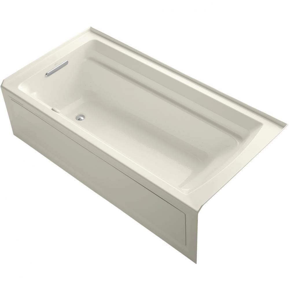 Archer® 72'' x 36'' alcove Heated BubbleMassage™ air bath, left drain