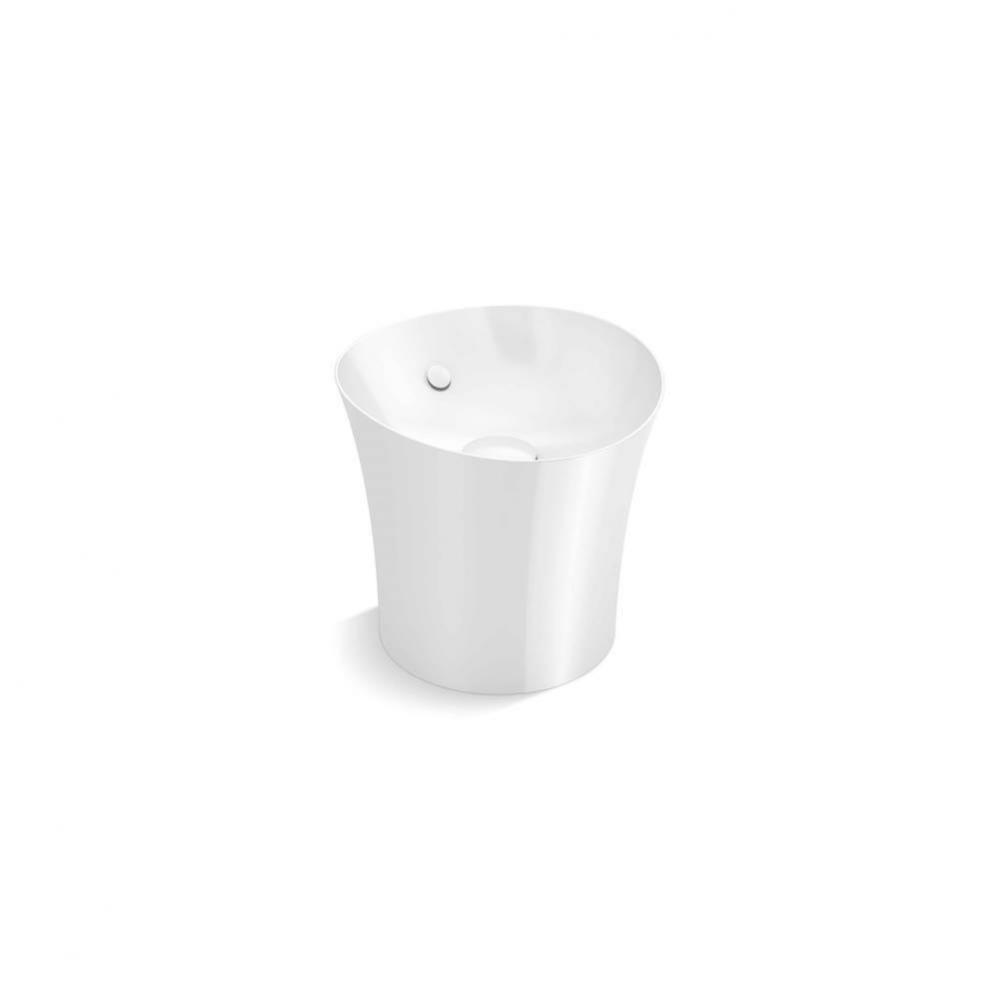 Veil™ 16'' round vessel bathroom sink or pedestal sink basin