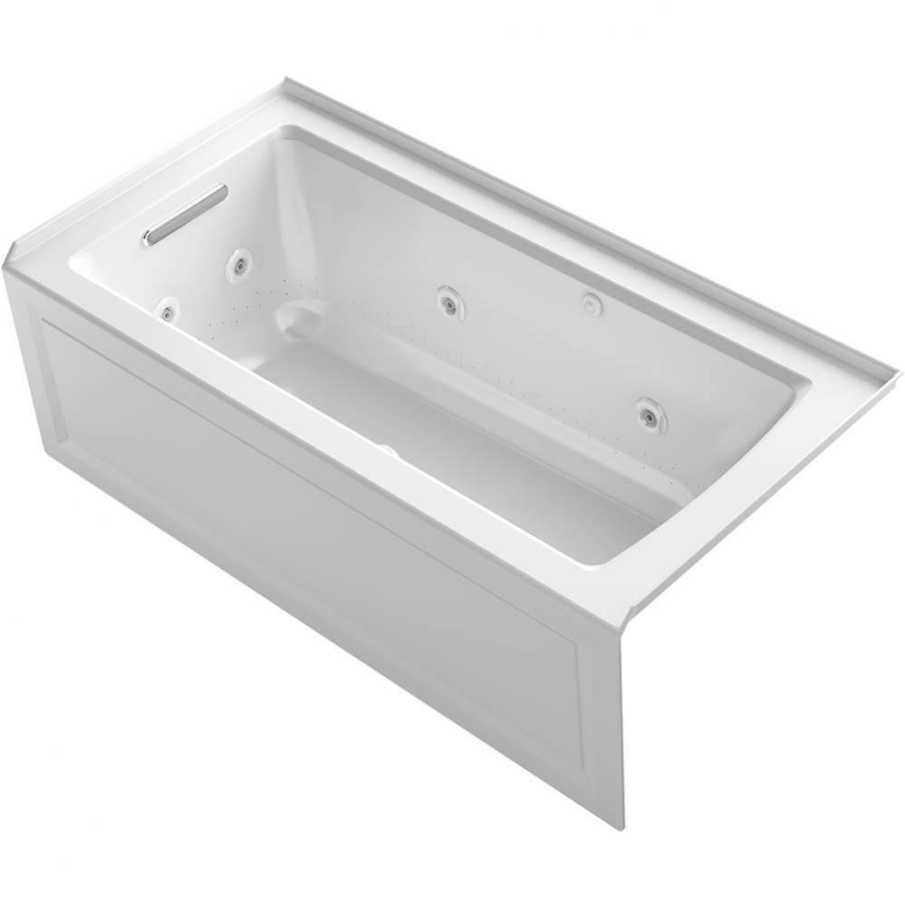 Archer® 60'' x 30'' alcove Heated BubbleMassage™ air bath and whirlpool