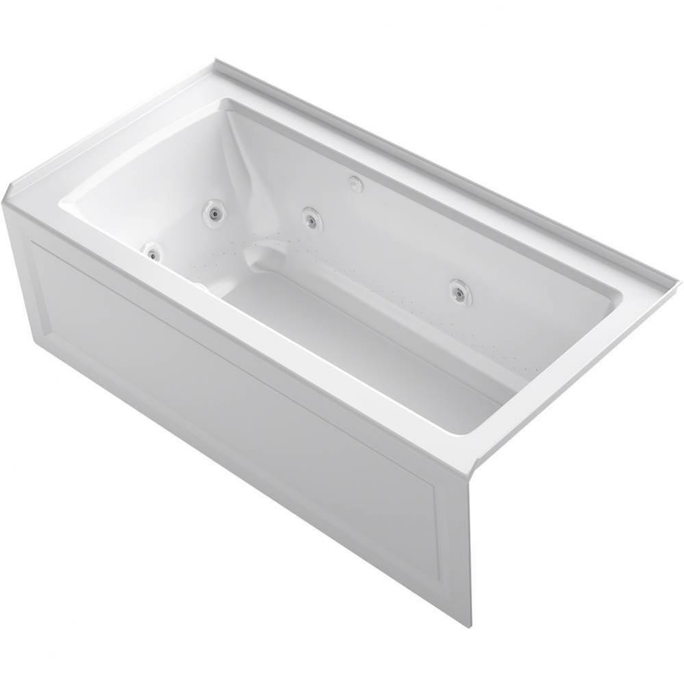 Archer® 60'' x 30'' alcove Heated BubbleMassage™ air bath and whirlpool