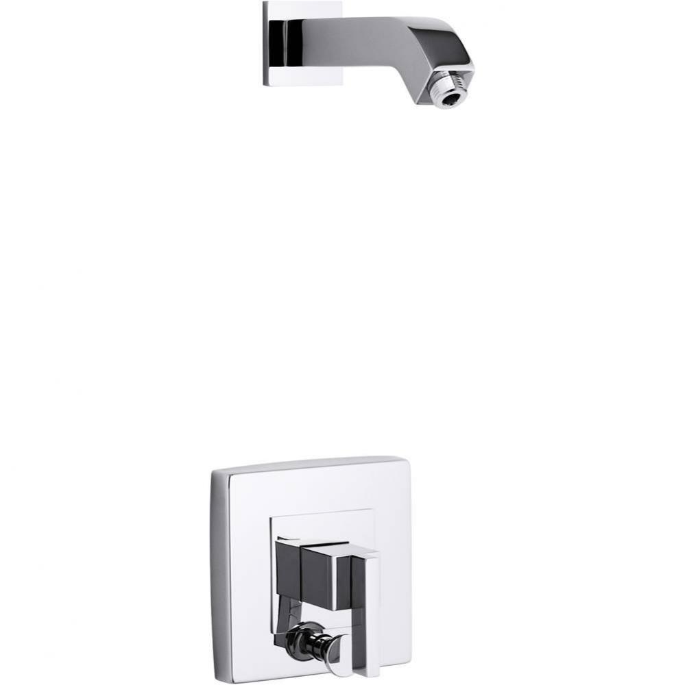 Loure® Rite-Temp® shower trim kit with push-button diverter, without showerhead