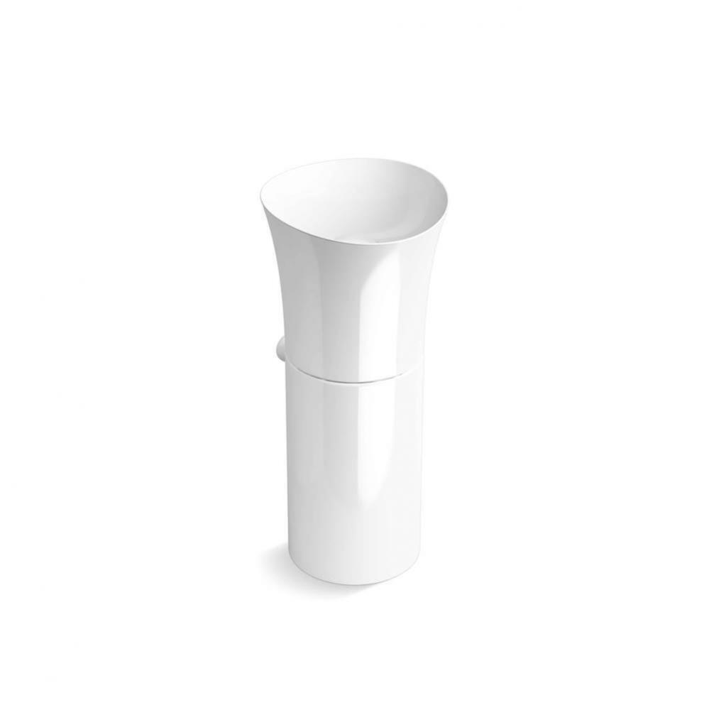Veil™ 16'' pedestal bathroom sink, no overflow