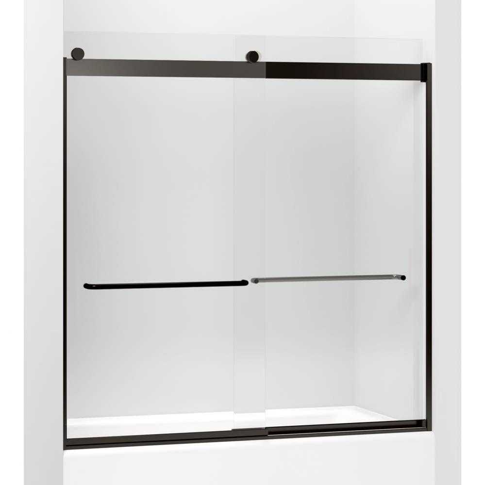 Levity® Sliding bath door, 62'' H x 56-5/8 - 59-5/8'' W, with 5/16'&