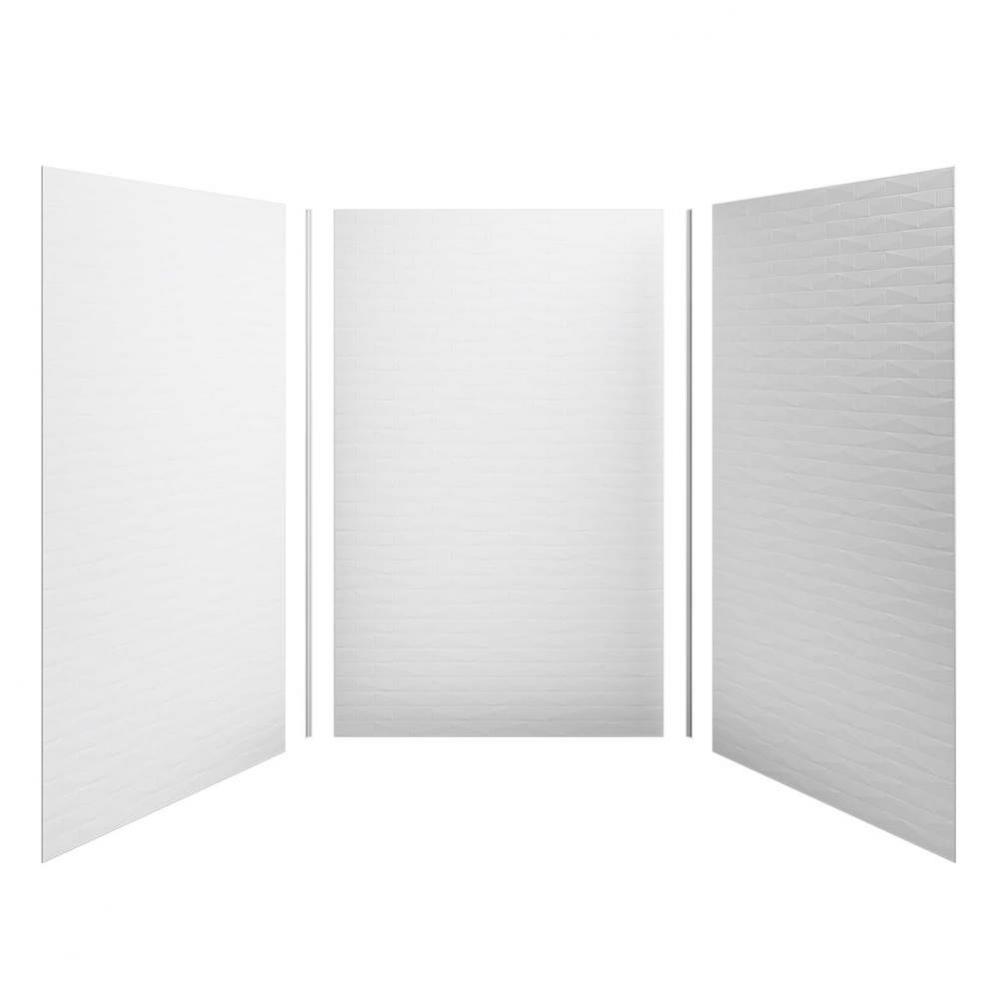 Choreograph® 60'' x 60'' x 96'' shower wall kit, Brick texture