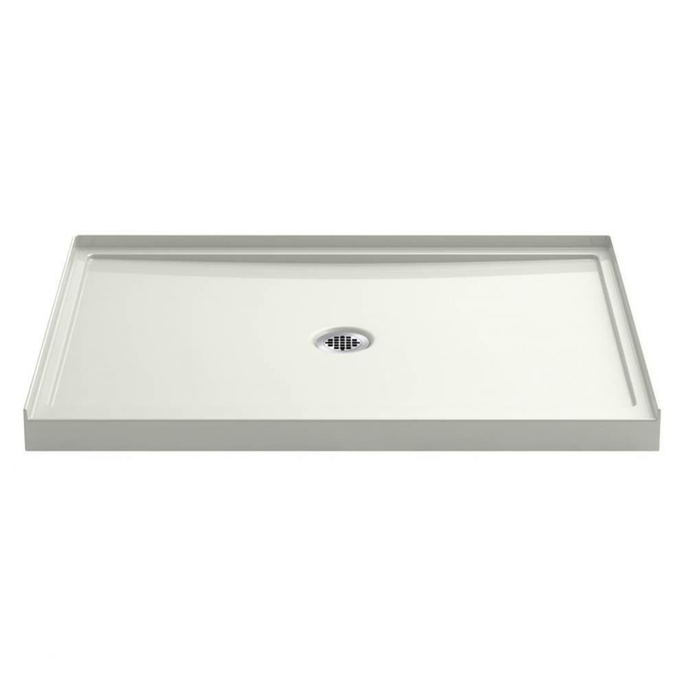 Rely 48-in x 34-in Single-Threshold Shower Base with Center Drain, Dune