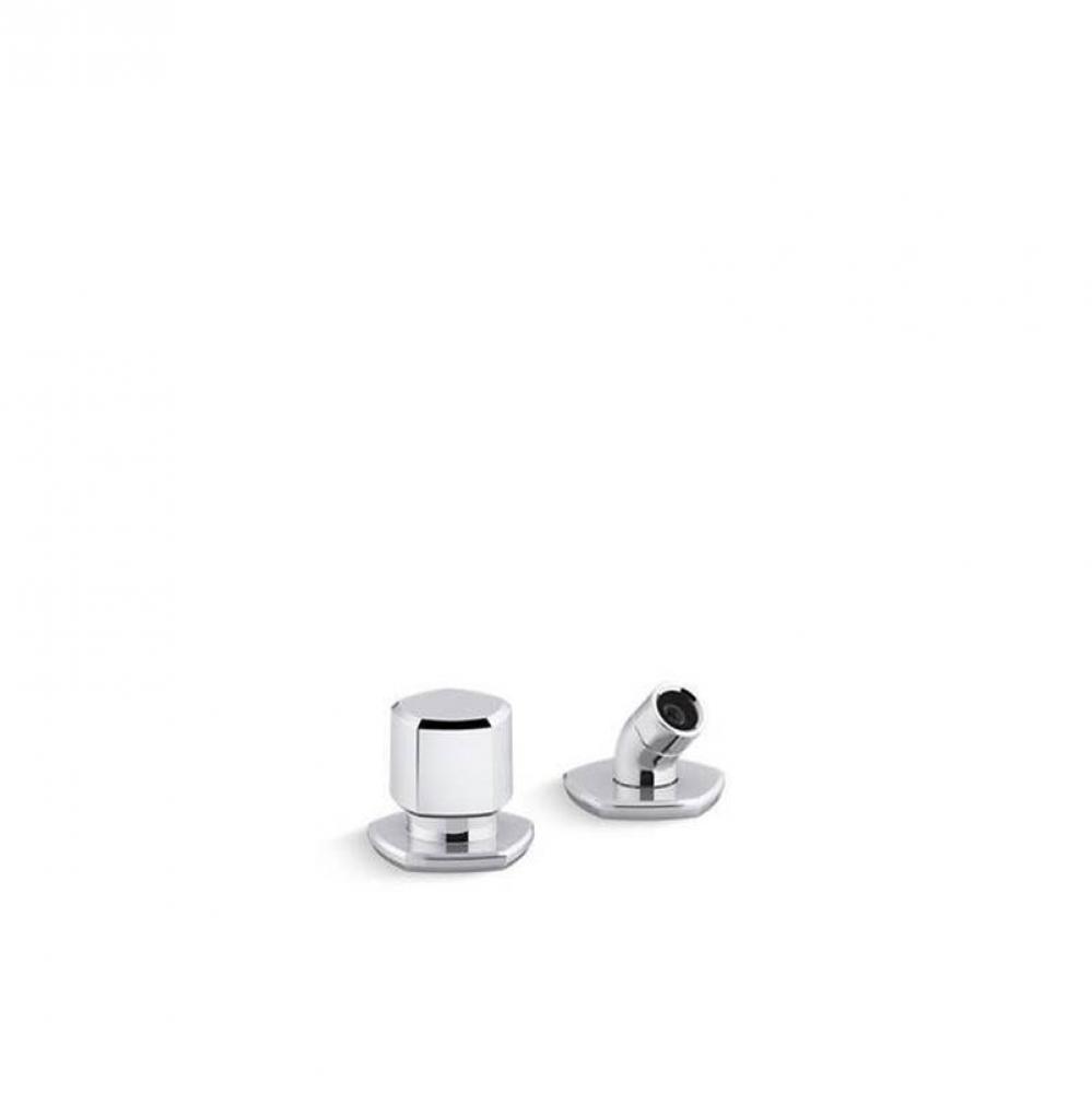 Occasion® Deck-mount handshower holder and two-way diverter valve