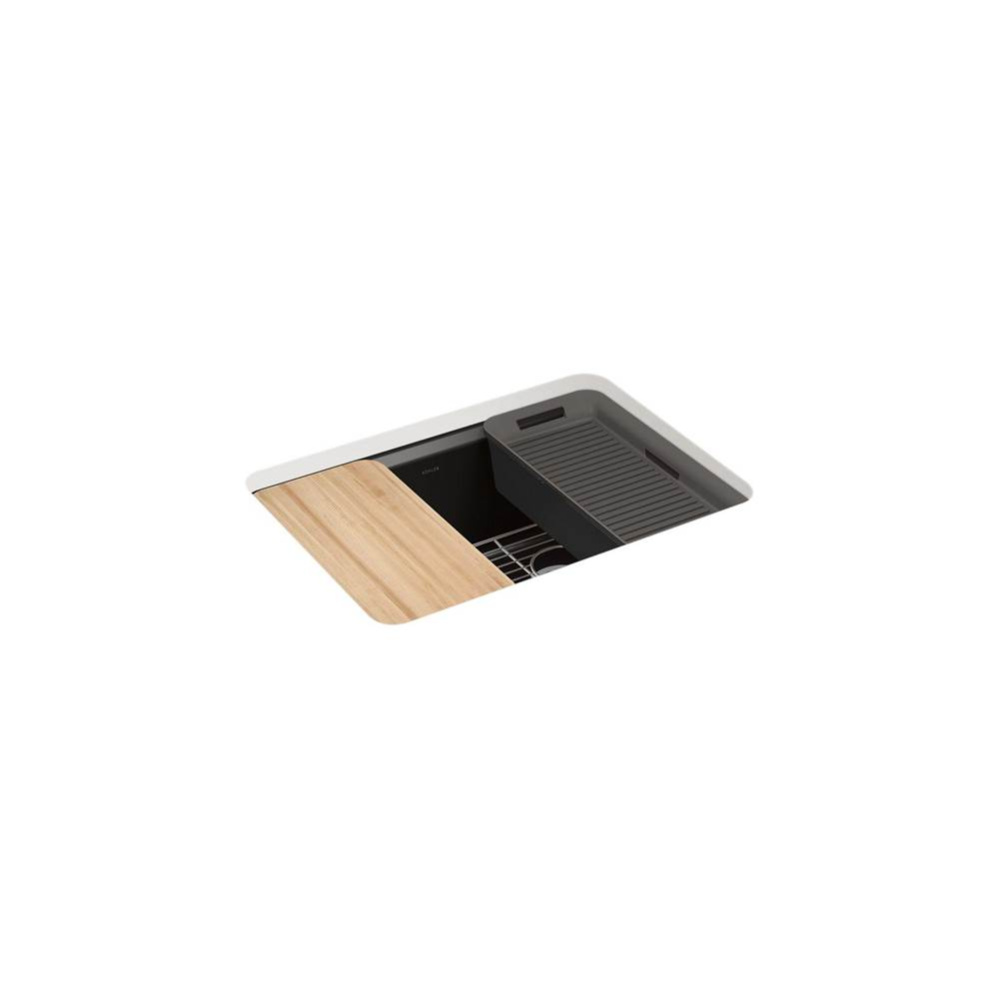 Riverby® 27'' undermount single-bowl workstation kitchen sink