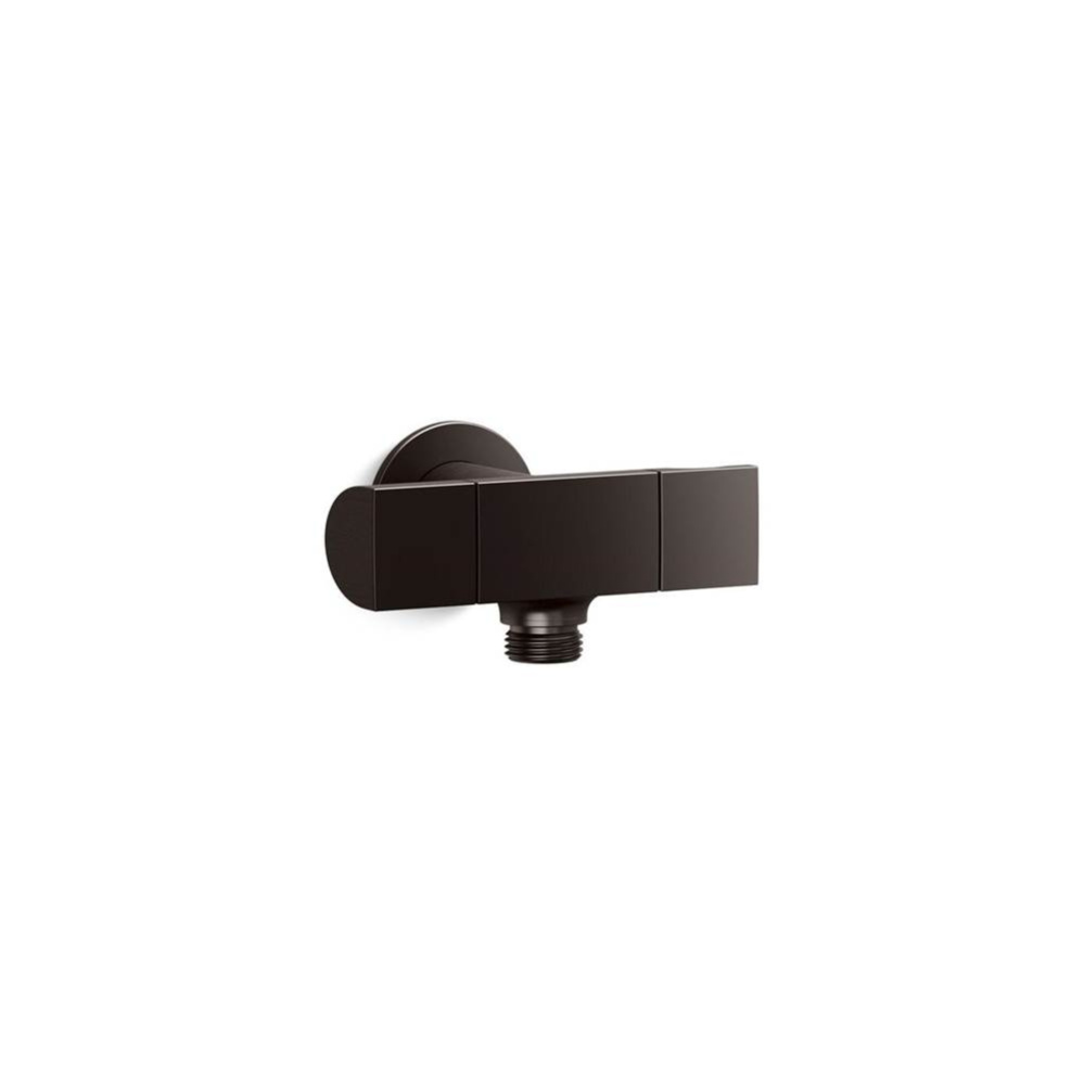 Exhale® Wall-mount handshower holder with supply elbow and volume control