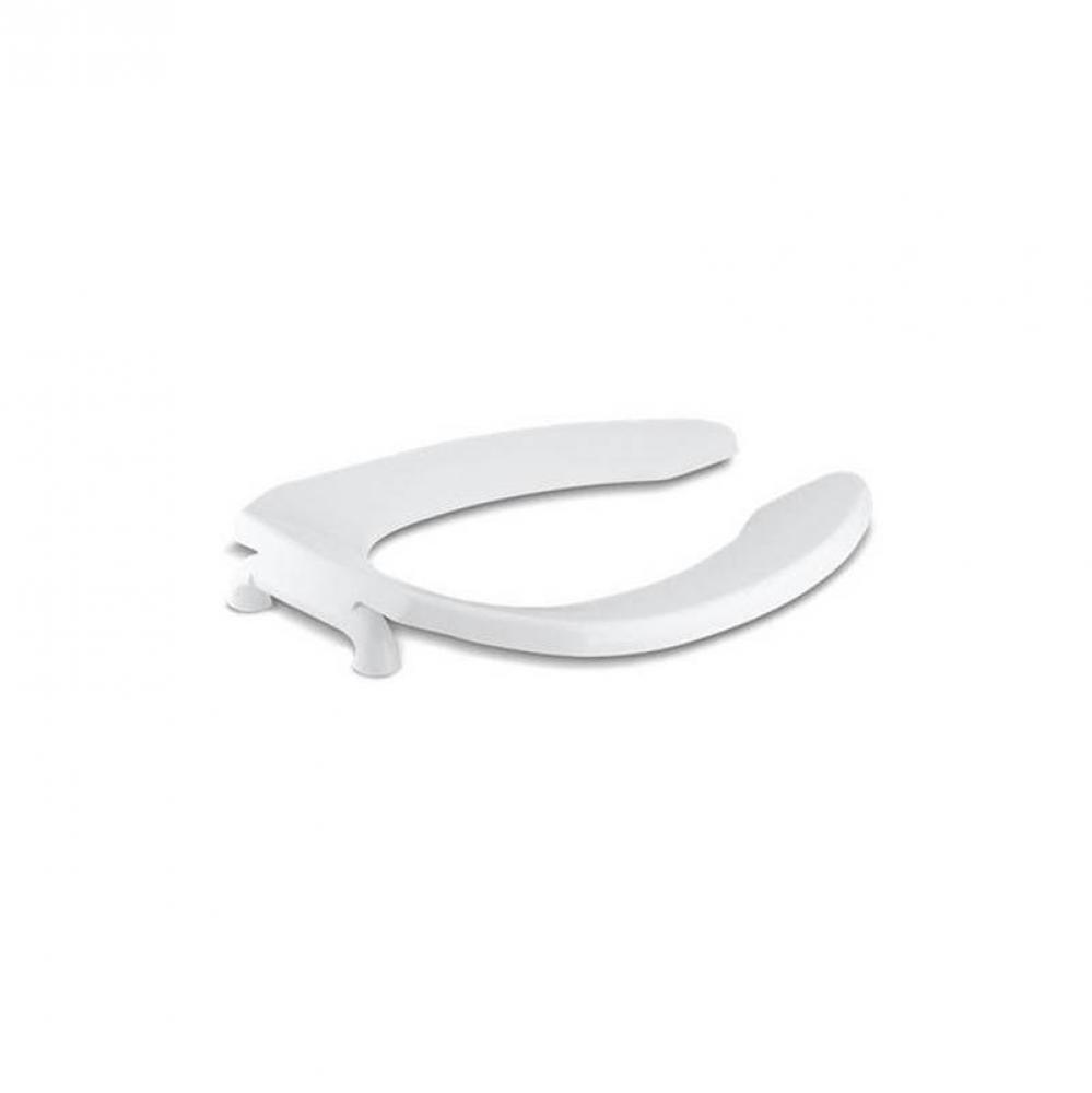 Lustra™ Commercial elongated toilet seat with antimicrobial agent and self-sustaining check hing