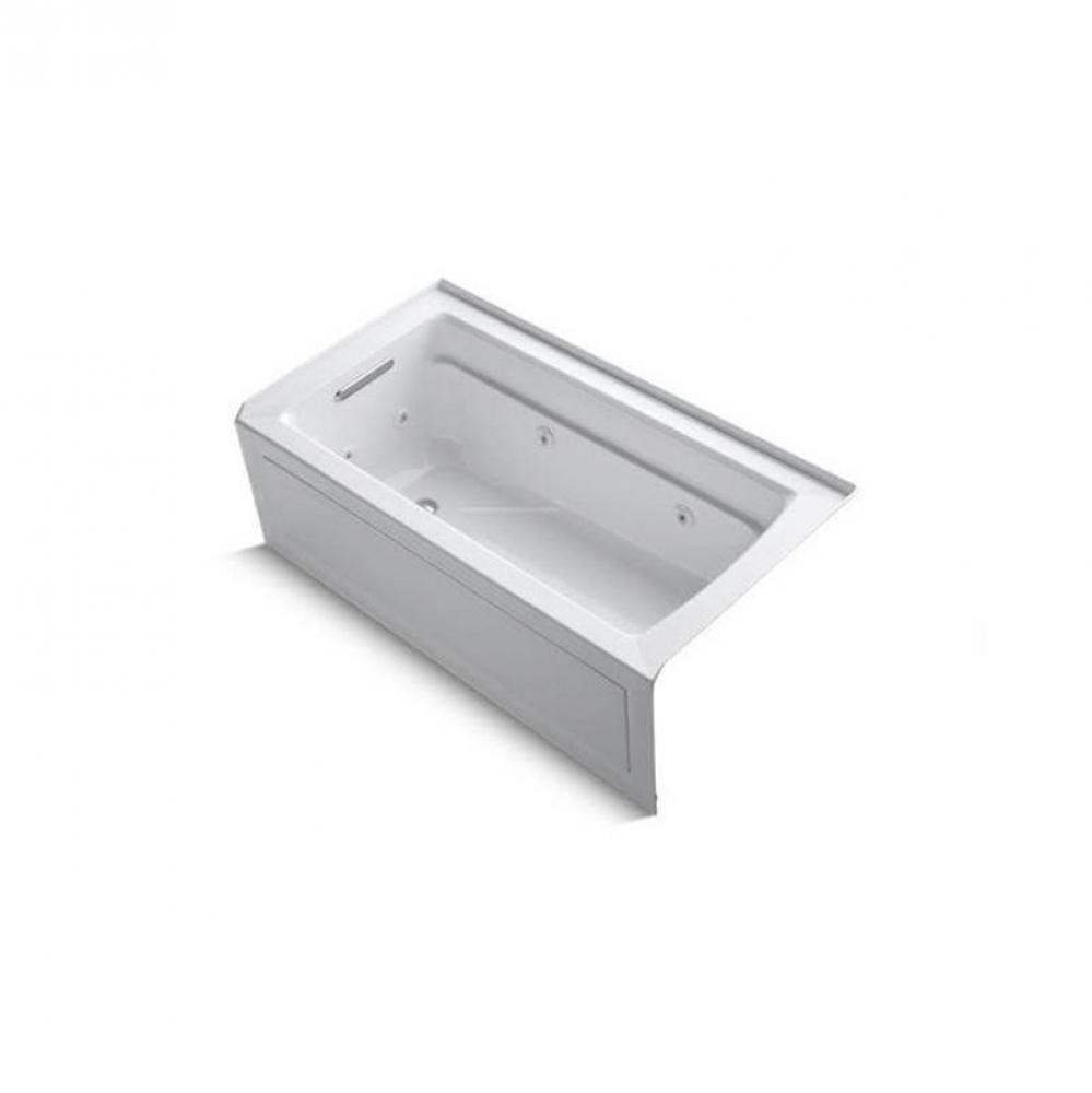 Archer® 60'' x 32'' alcove whirlpool bath, left drain