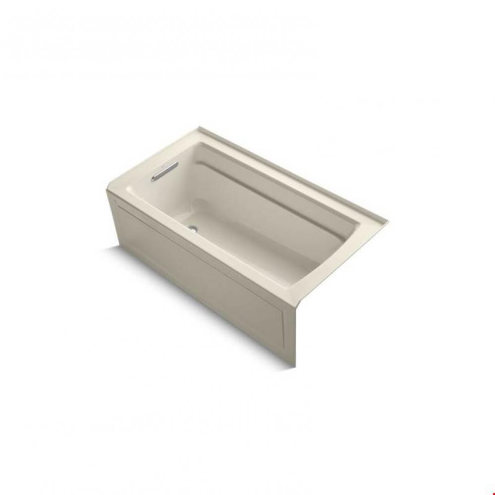 Archer® 60'' x 32'' alcove bath with integral apron, integral flange and