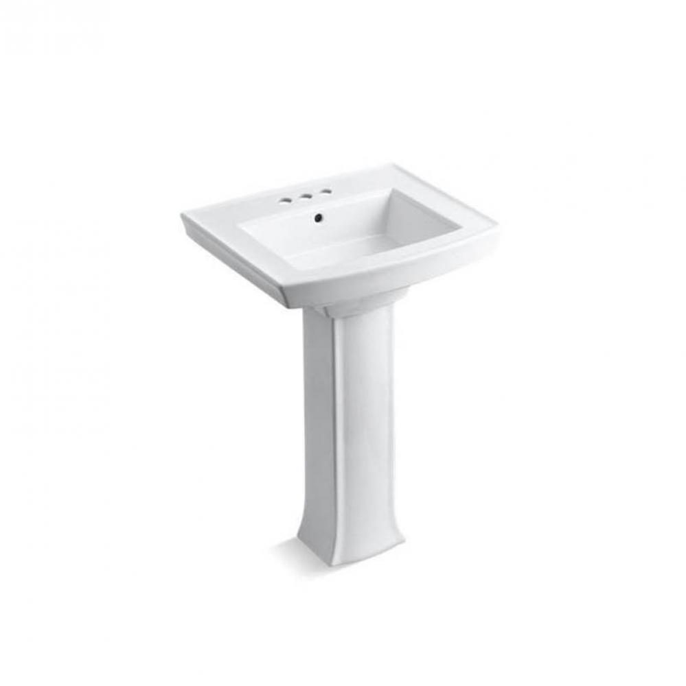 Archer® 24'' rectangular pedestal bathroom sink
