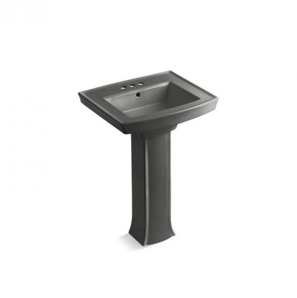Archer® 24'' rectangular pedestal bathroom sink