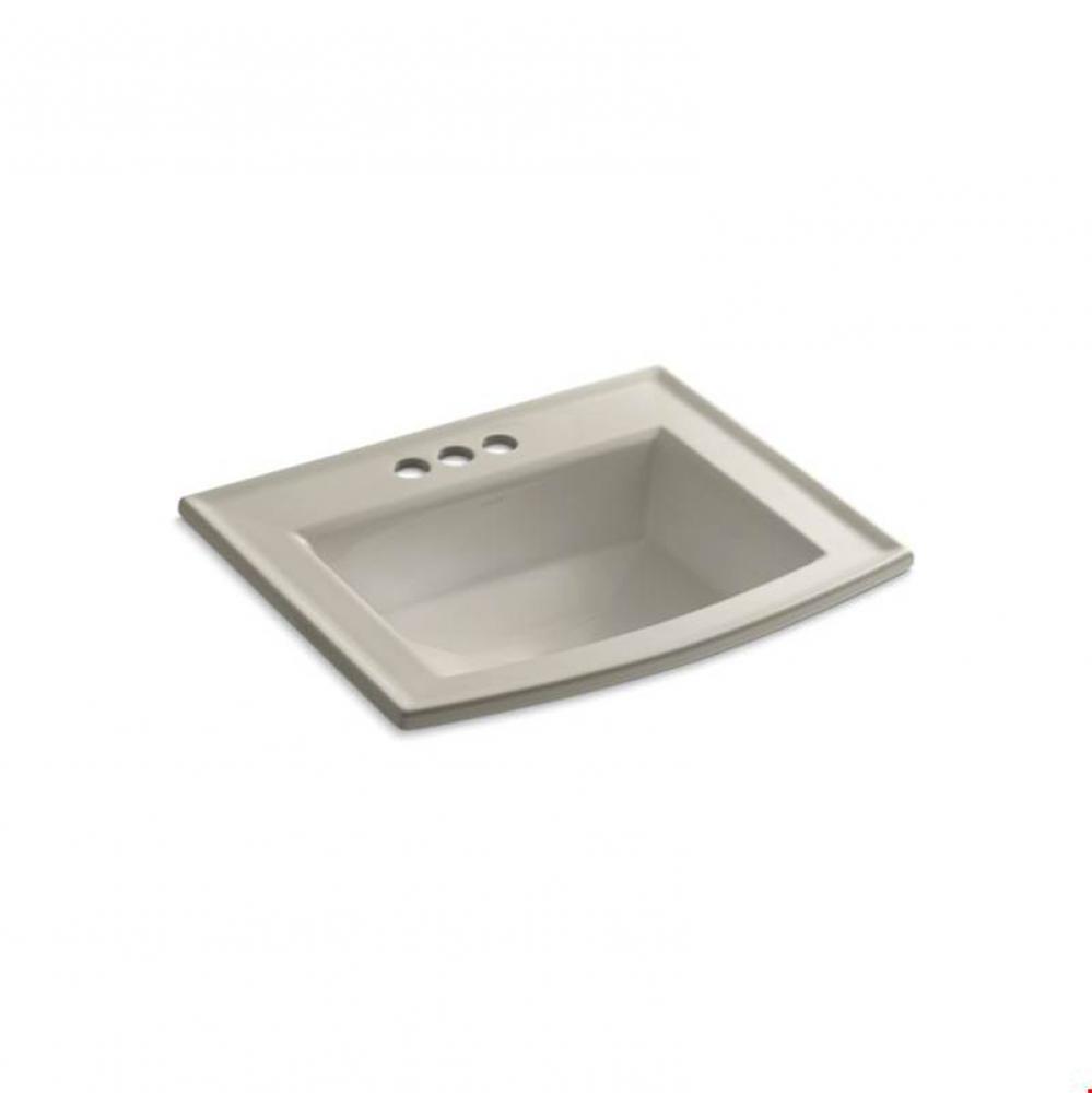 Archer® Drop-in bathroom sink with 4'' centerset faucet holes