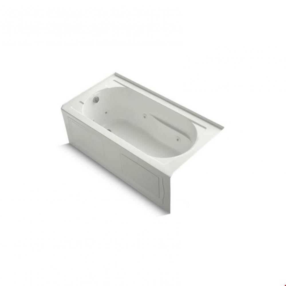 Devonshire® 60'' x 32'' alcove whirlpool bath with integral apron, integr