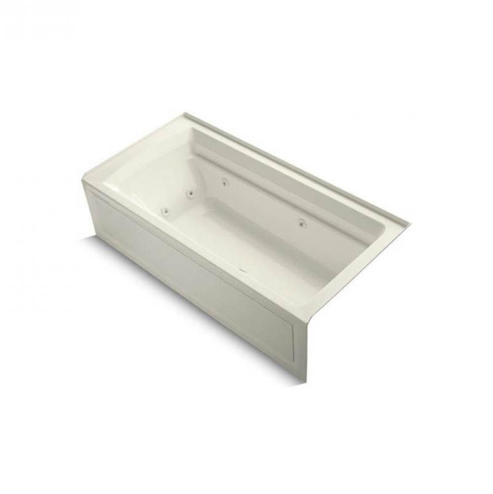 Archer® 72'' x 36'' alcove whirlpool bath, right drain
