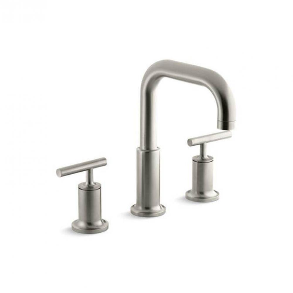 Purist® Deck-mount bath faucet trim with Lever handles