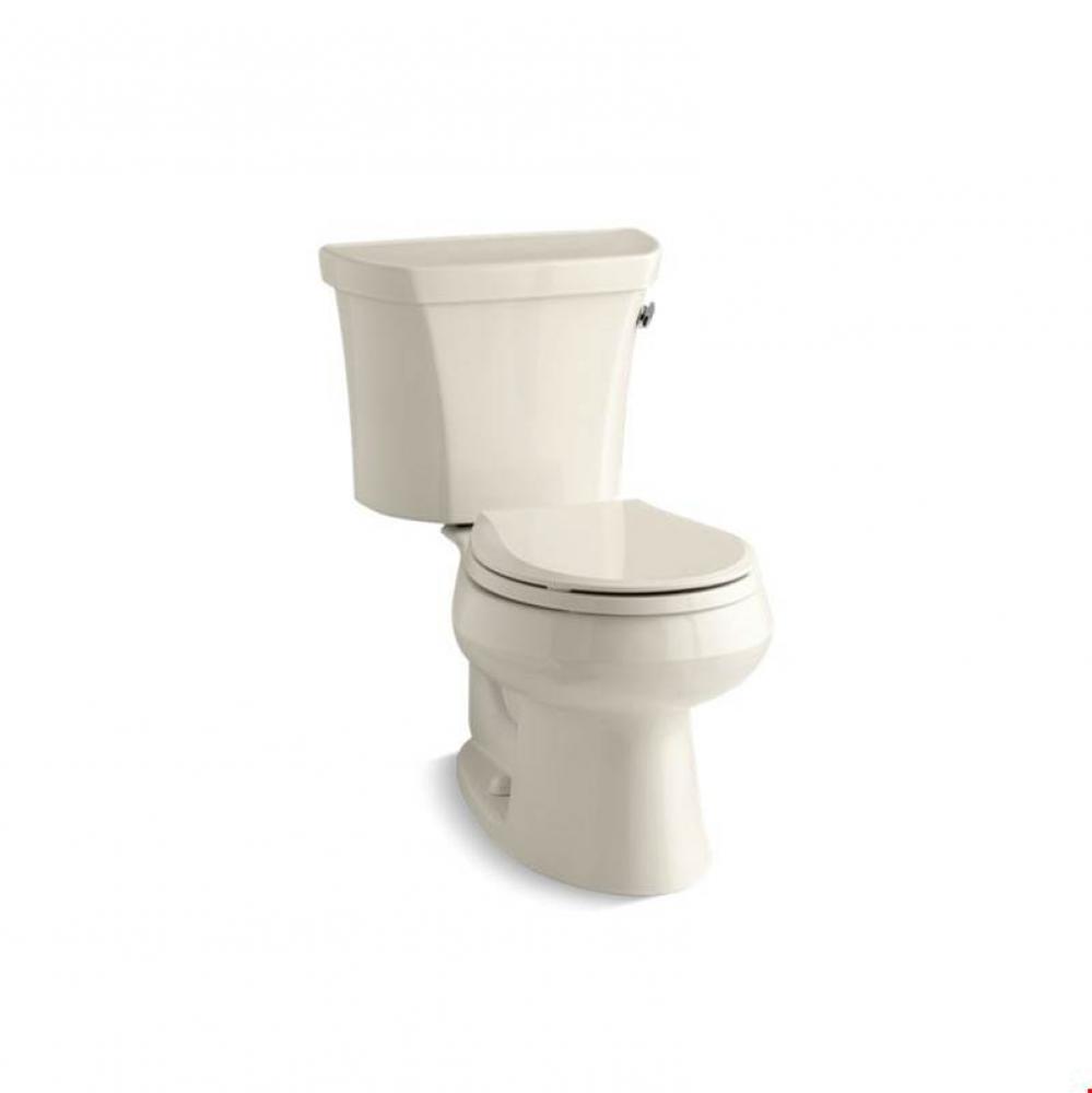 Wellworth® Two-piece round-front 1.6 gpf toilet with right-hand trip lever and tank cover loc