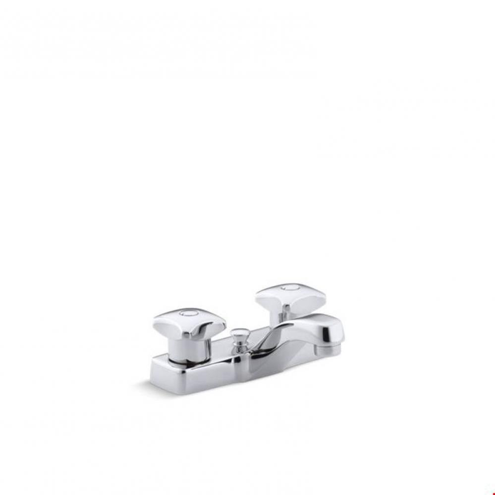 Triton® 0.5 gpm centerset commercial bathroom sink faucet with pop-up drain and standard hand