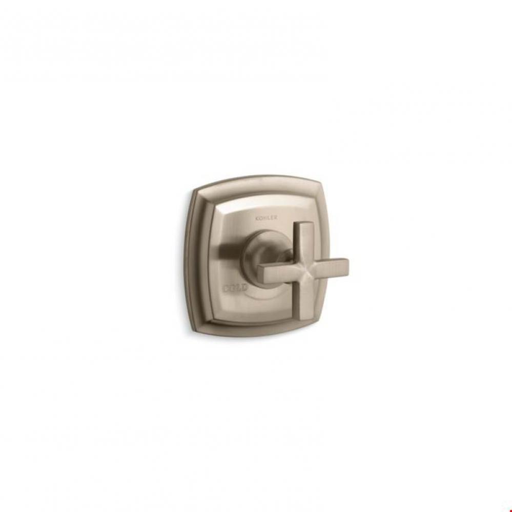 Margaux® Valve trim with cross handle for thermostatic valve, requires valve