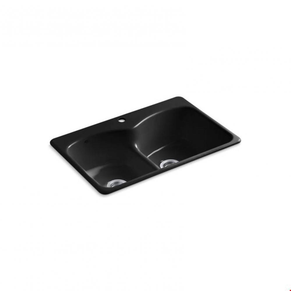 Langlade® 33'' x 22'' x 9-5/8'' top-mount Smart Divide® do