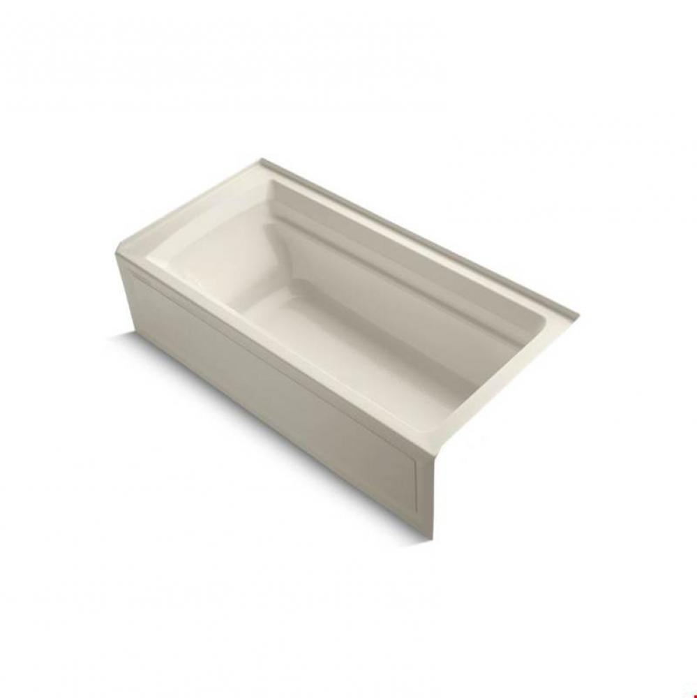 Archer® 72'' x 36'' alcove bath with integral apron and right-hand drain