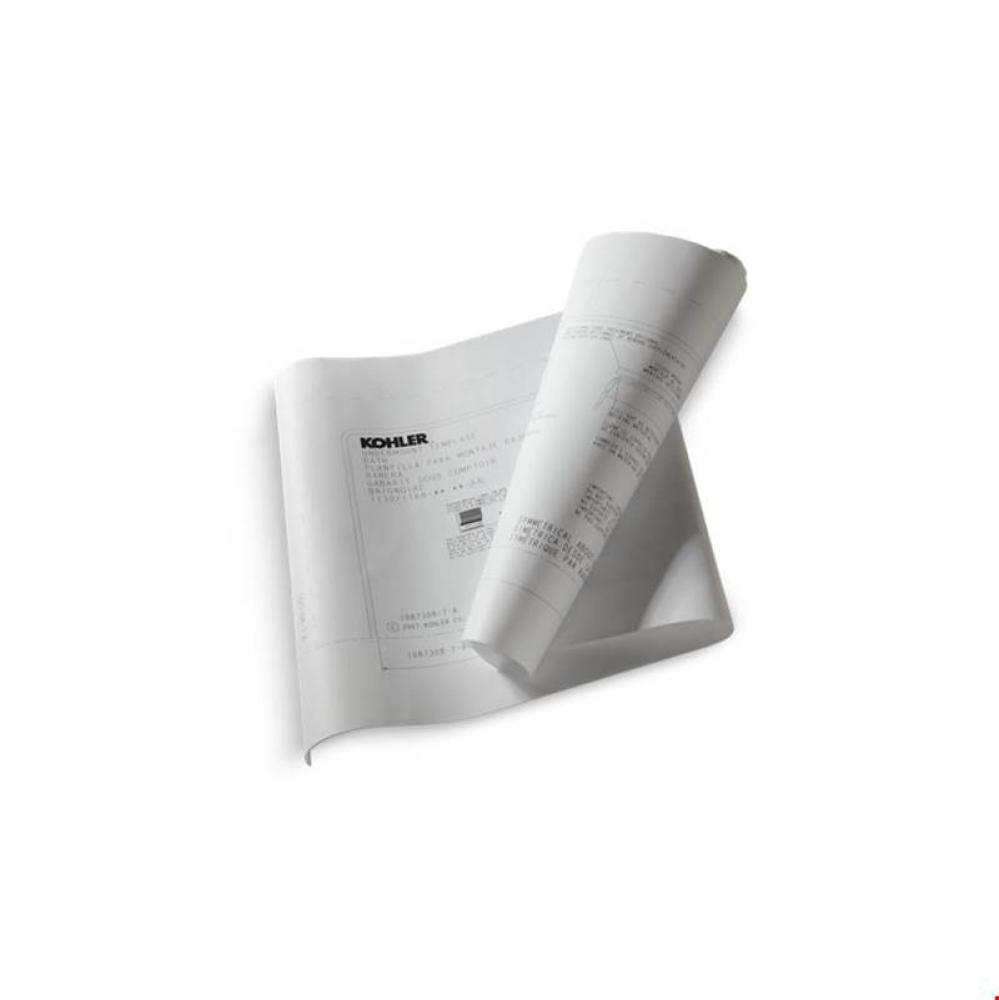 Consonance® Undermount installation kit for use with Consonance® whirlpools