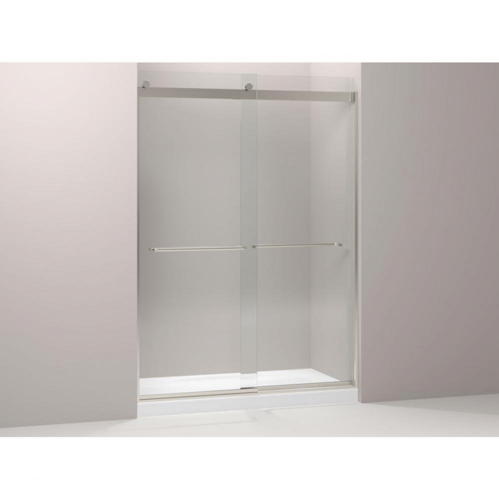 Levity® Sliding shower door, 82'' H x 56-5/8 - 59-5/8'' W, with 3/8'