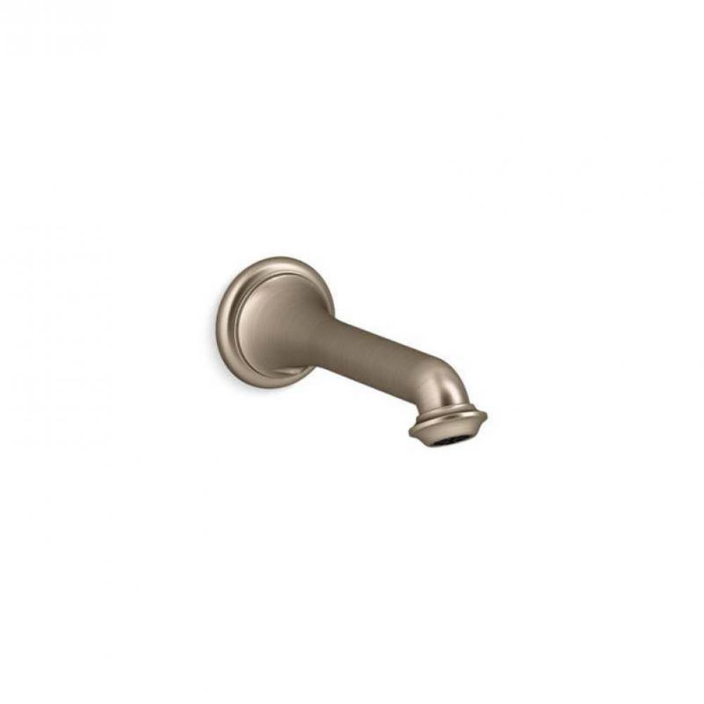 Artifacts® Wall-mount bath spout with turned design