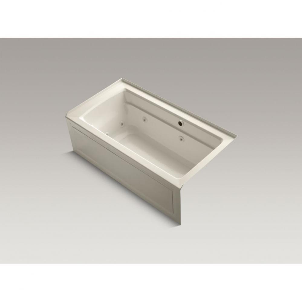 Archer® 60'' x 32'' alcove whirlpool bath with Bask® heated surface,