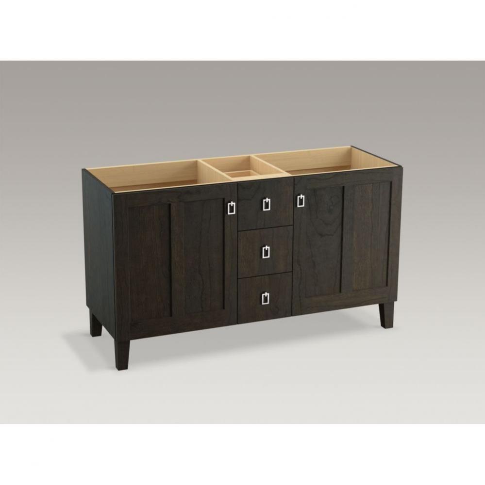 Poplin™ Vanity, 60 2 Door 4 Dwr Legs
