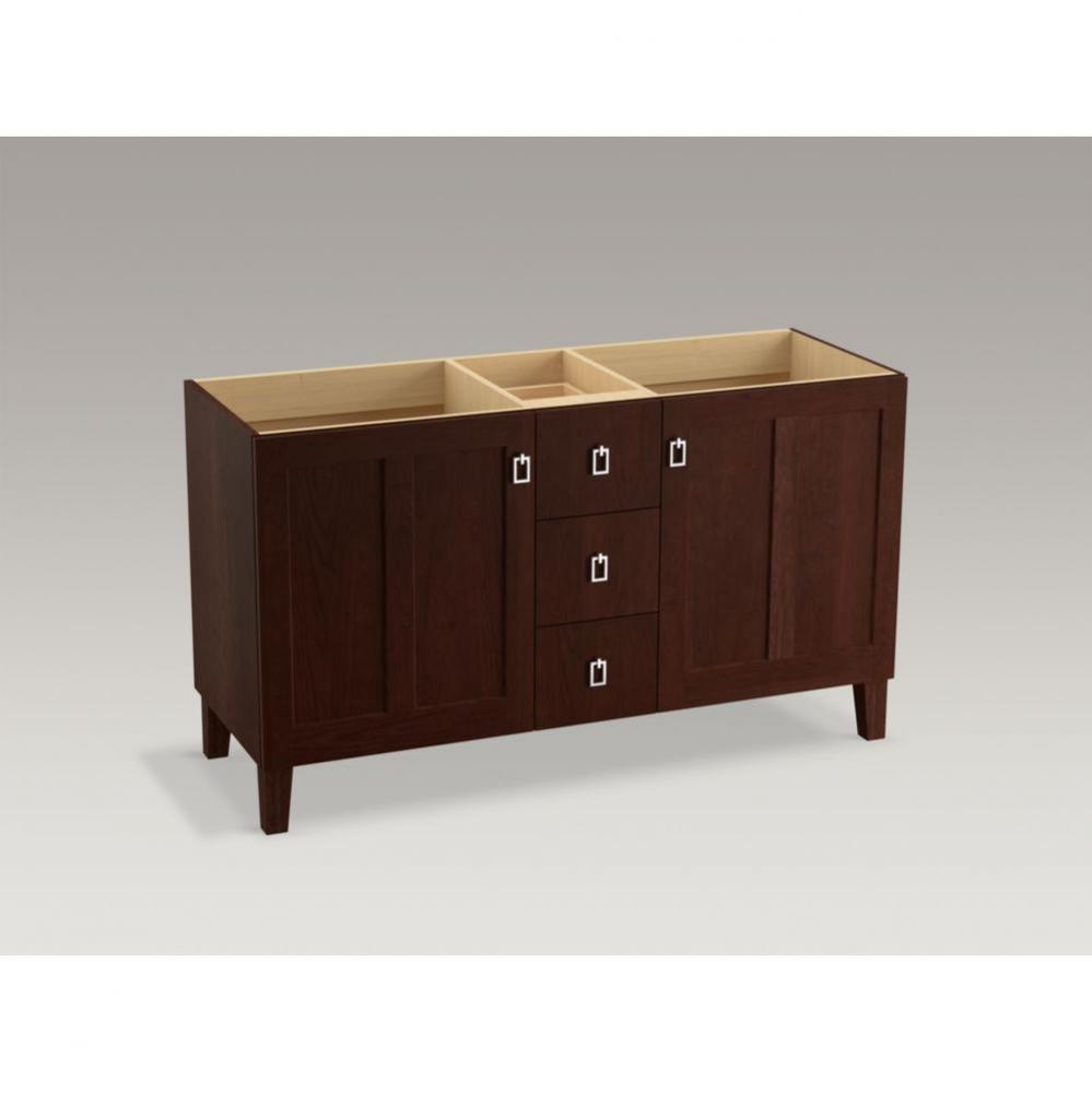 Poplin™ Vanity, 60 2 Door 4 Dwr Legs