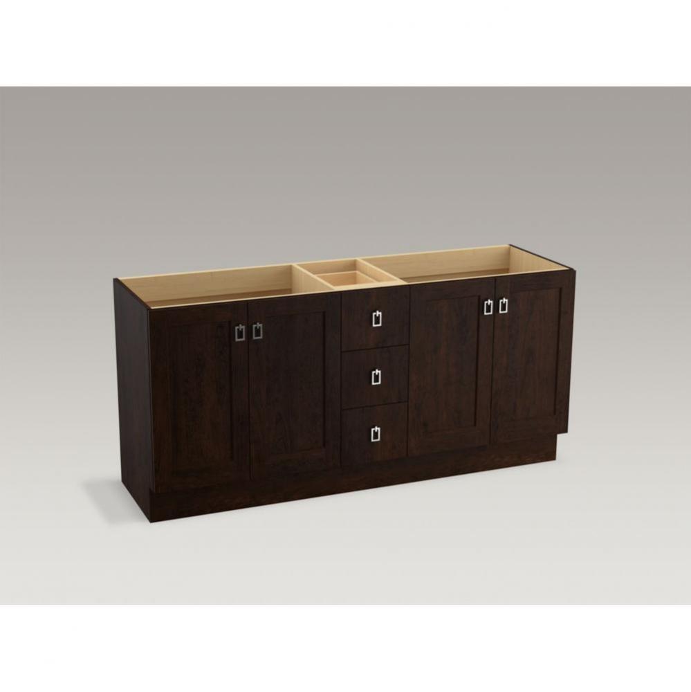 Poplin™ Vanity, 72 4 Dr 4 Dwr Toe Kick