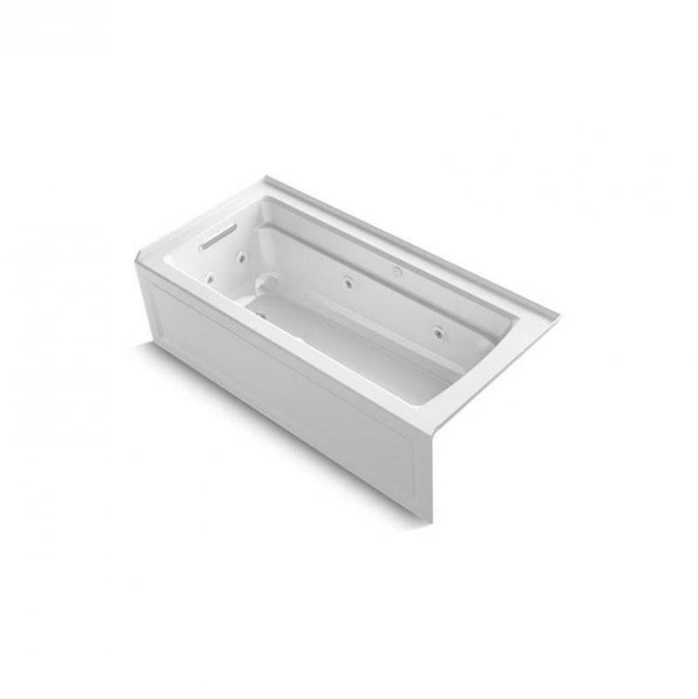Archer® 66'' x 32'' alcove Heated BubbleMassage™ air bath and whirlpool