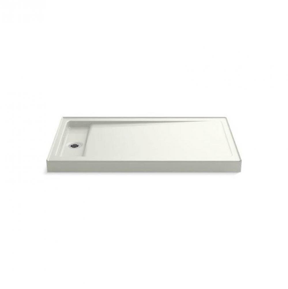 Bellwether® 60'' x 34'' alcove shower base, left drain