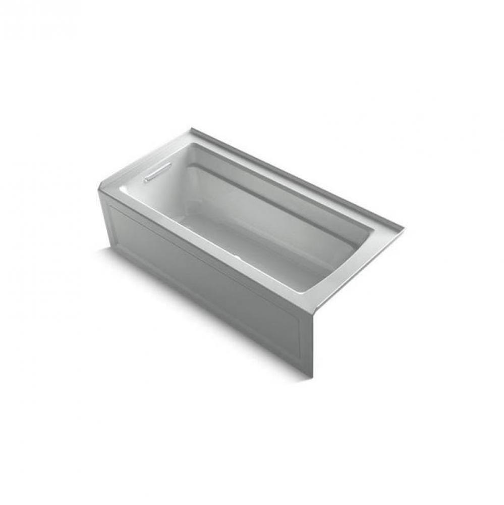 Archer® 66'' x 32'' alcove Heated BubbleMassage™ air bath, left drain