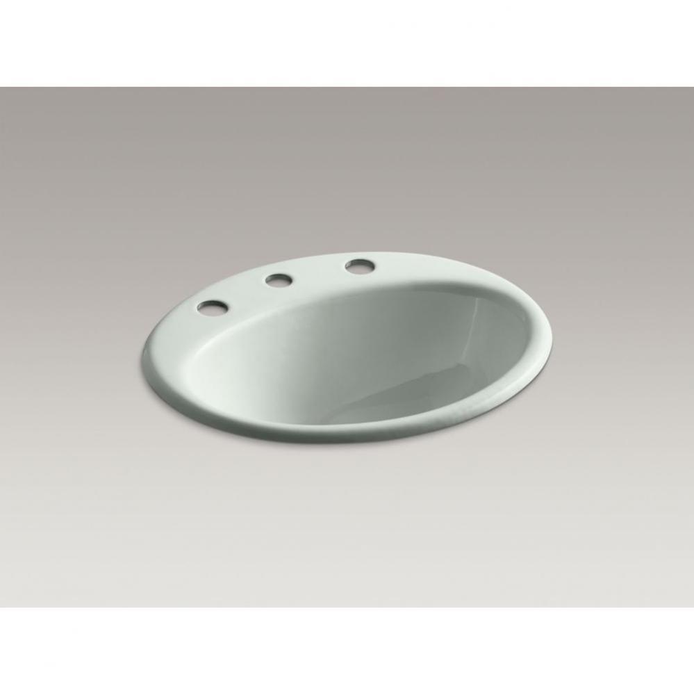 Farmington® Drop-in bathroom sink with 8'' widespread faucet holes